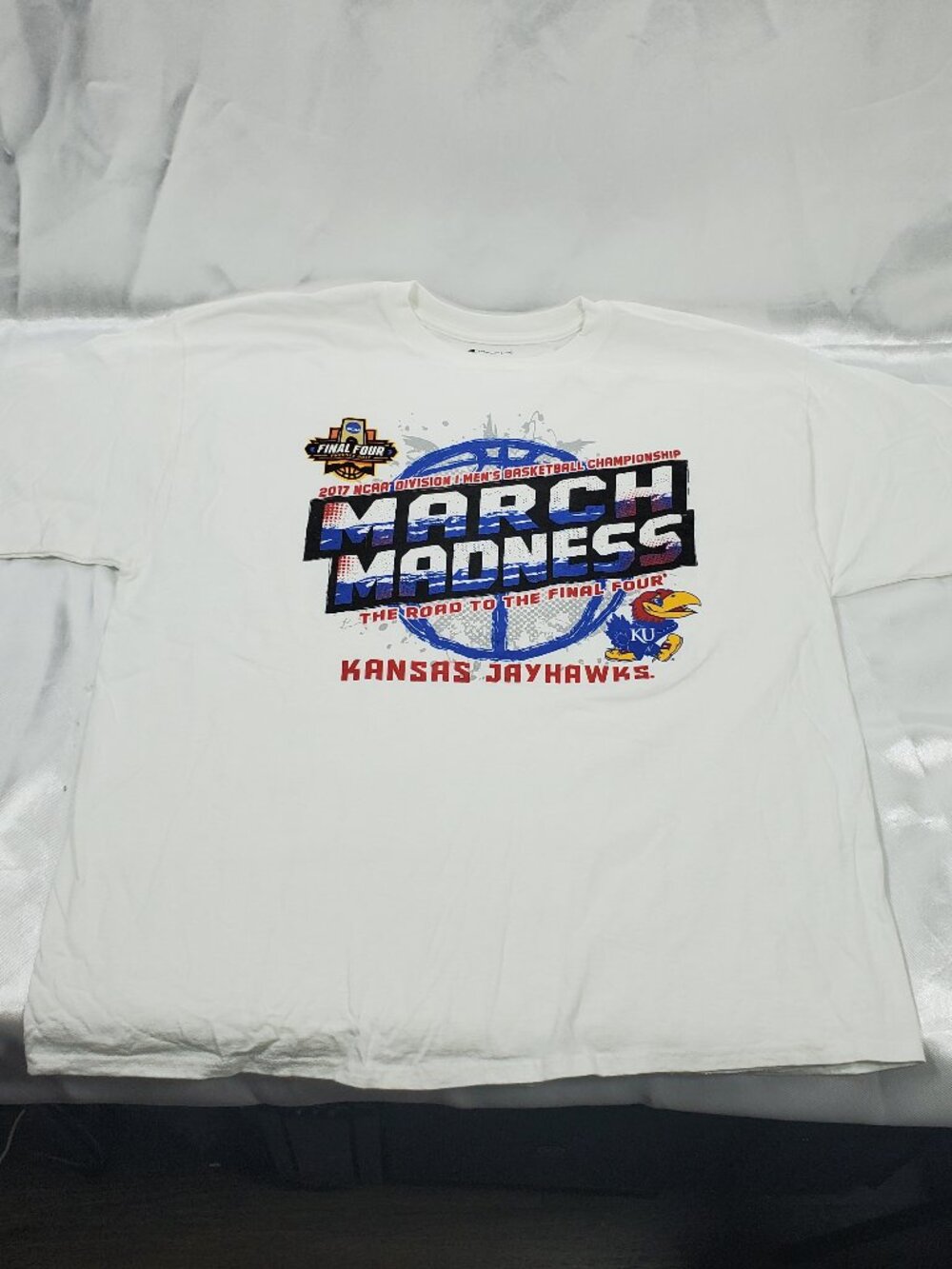 Kansas Jayhawks 2017 March Madness Road To Final Four Tee XL